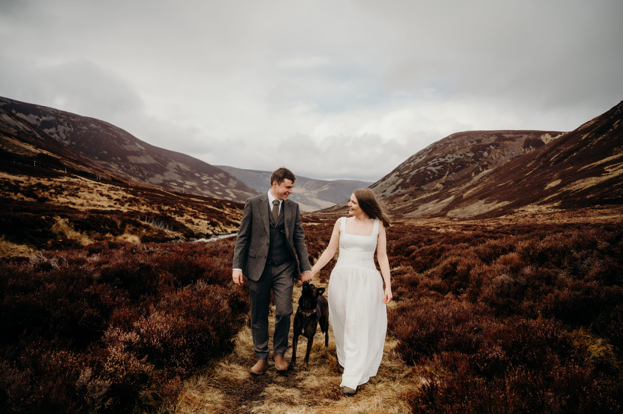 A couple eloping in Scotland